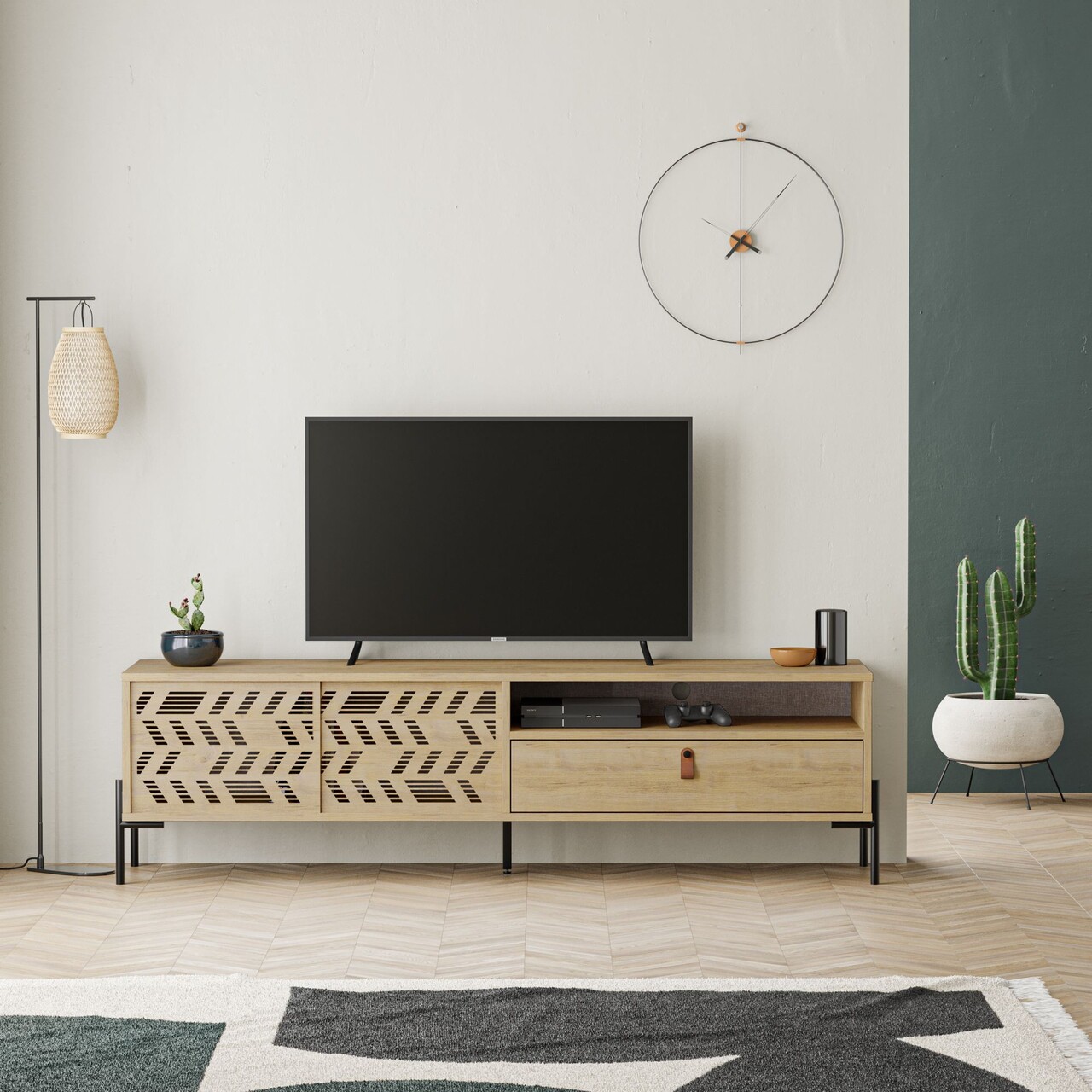 Comoda TV, Hanah Home, Dıonysos, 170x48.6x45 cm, Maro - imagine 6